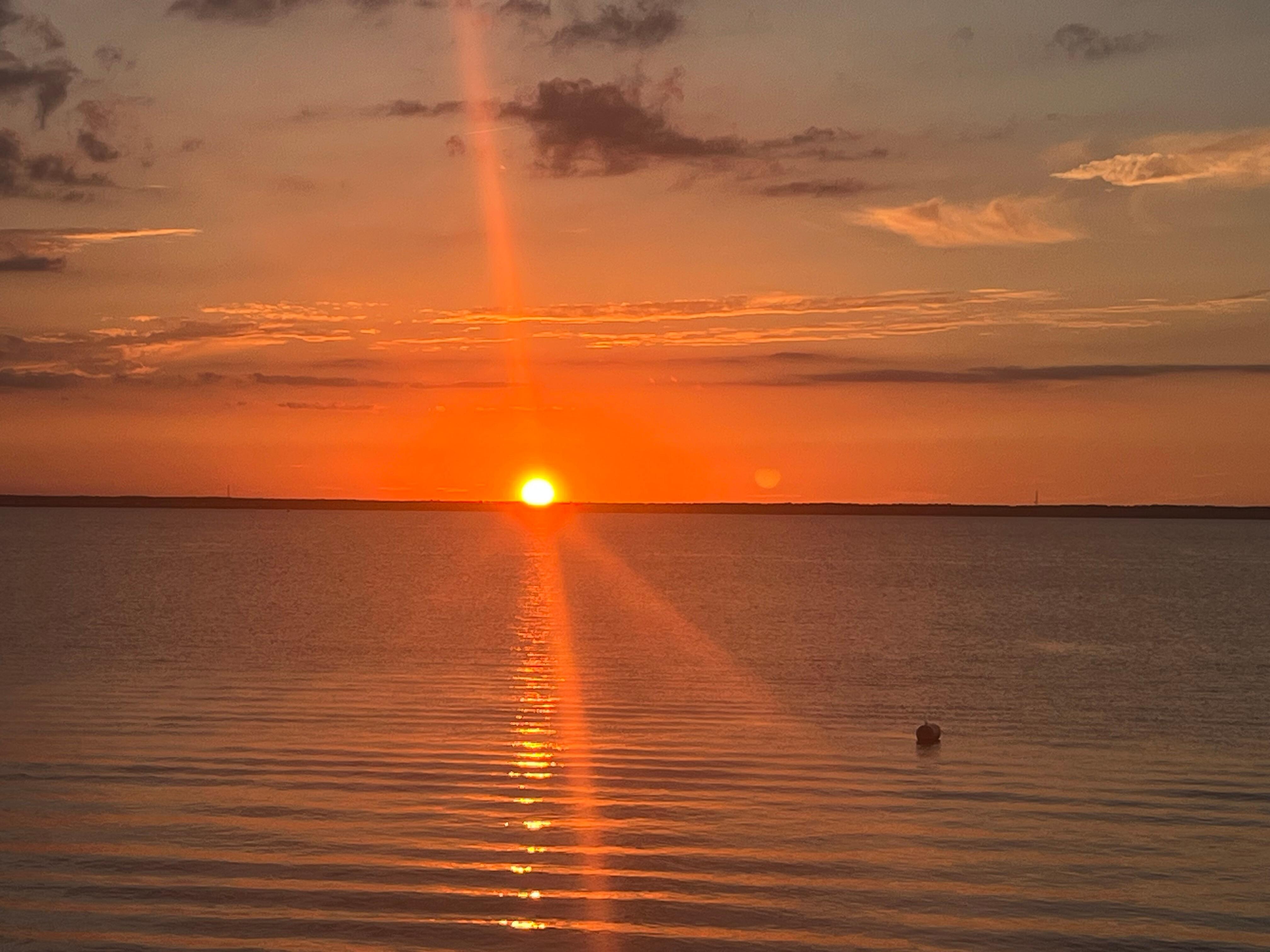 One of the beautiful sunsets. 