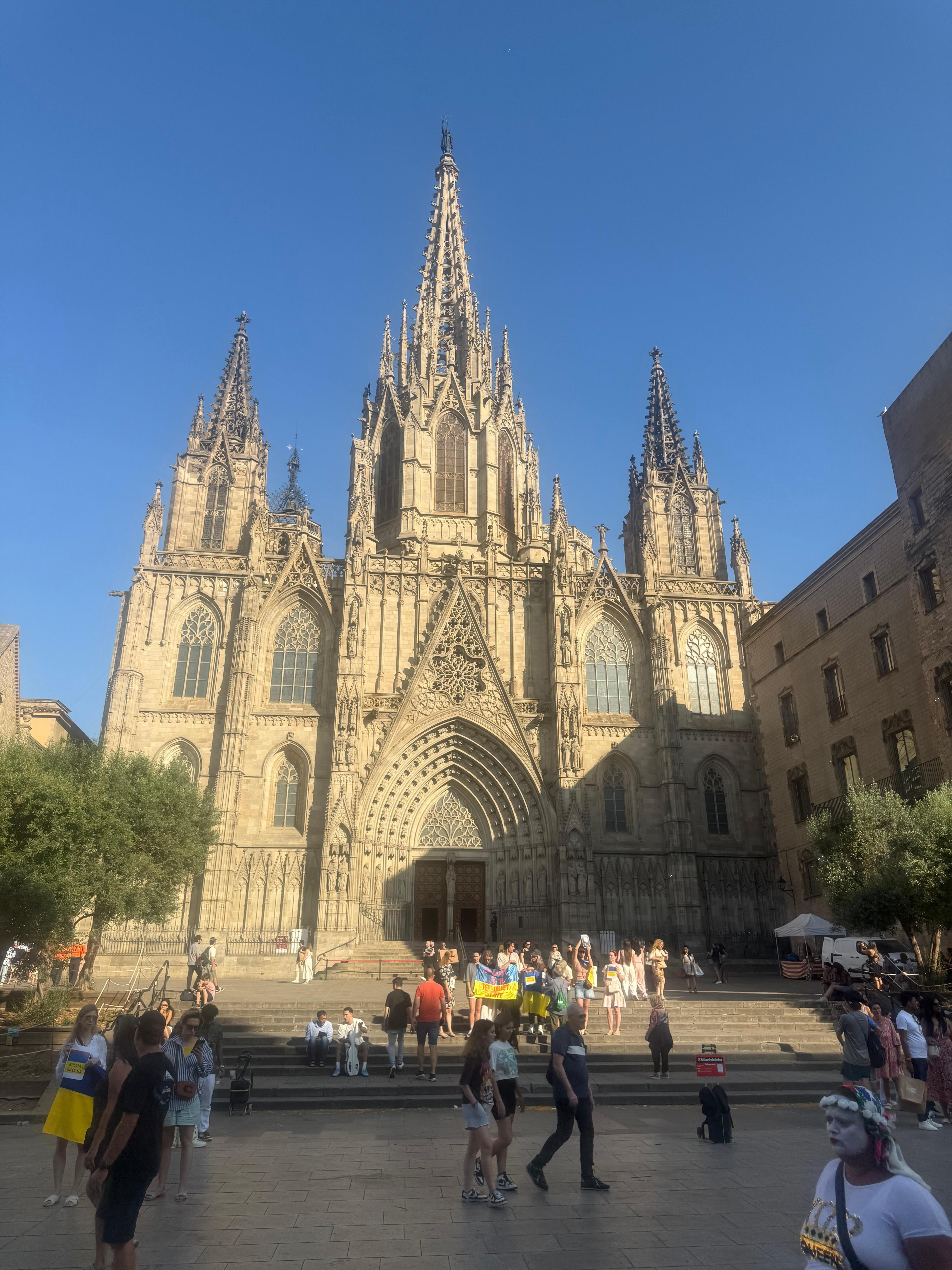 Barcelona Cathedral - just around the corner