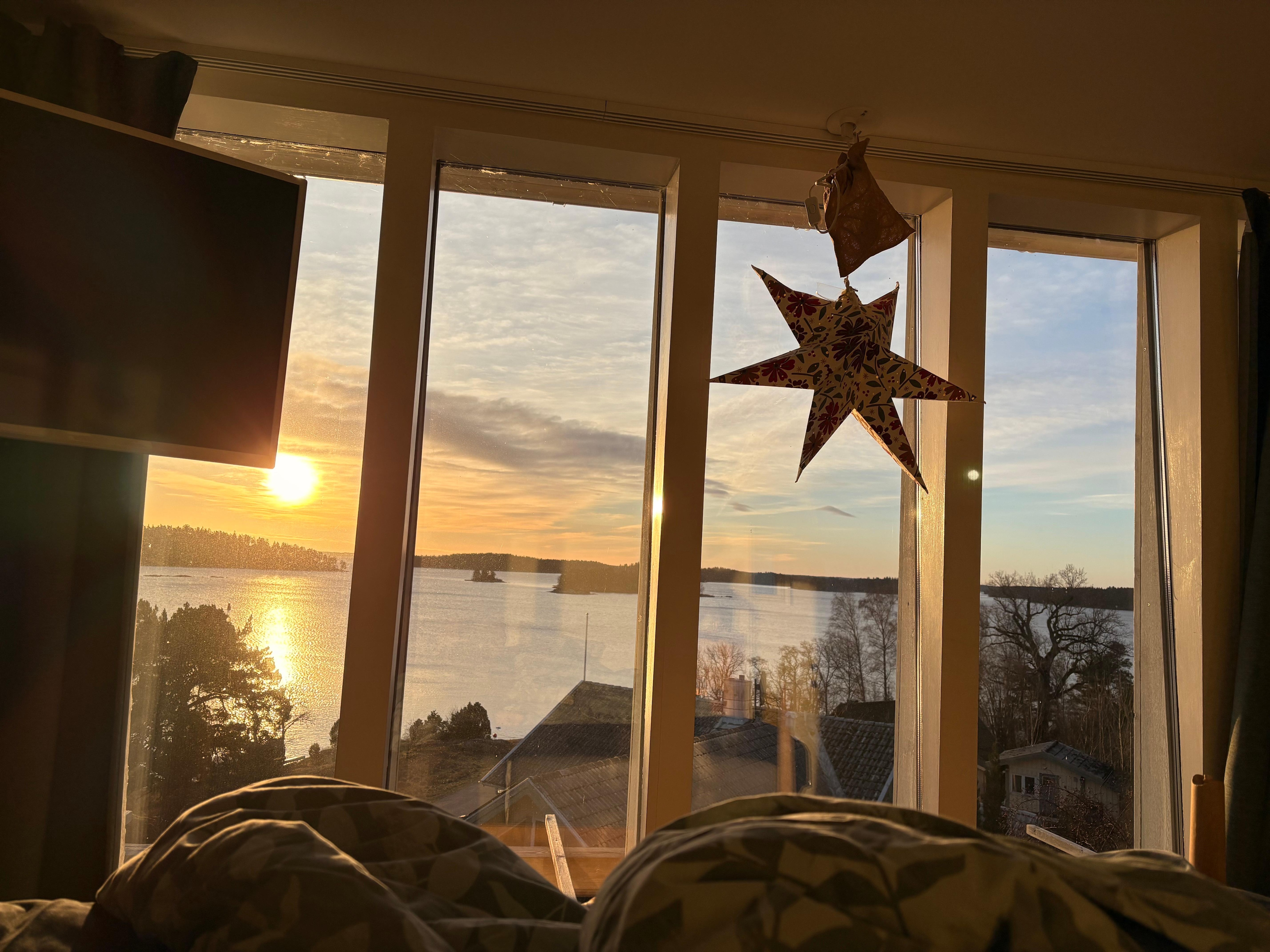 Blick vom Schlafzimmer