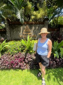 Front the the resort