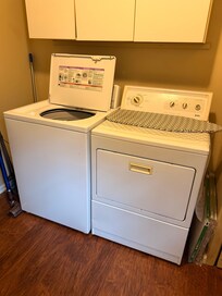 Up to date laundry room.