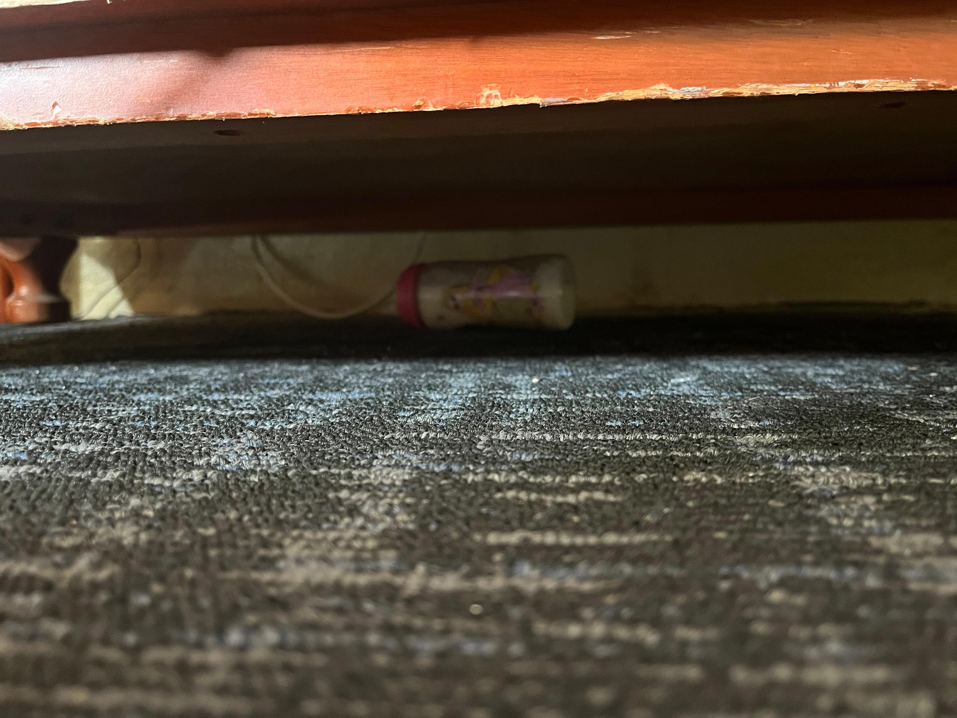 Baby bottle with mold. 