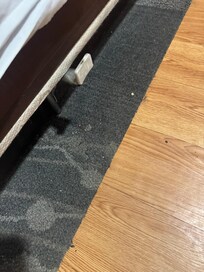 sticky floors and terrible smell