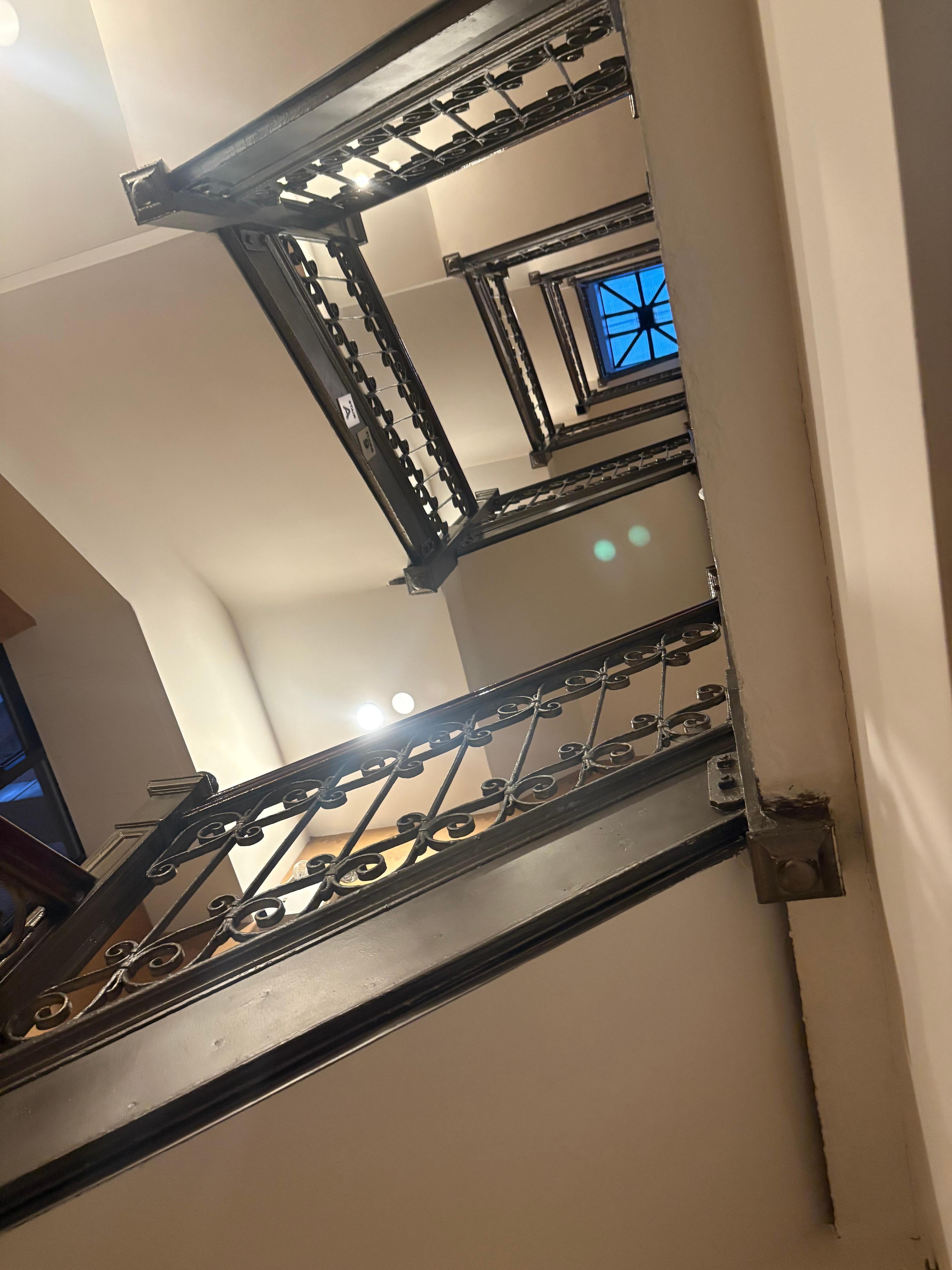 Beautiful stairwell looking up