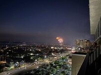 4th of July OCMD fireworks can be seen in the bedroom balcony