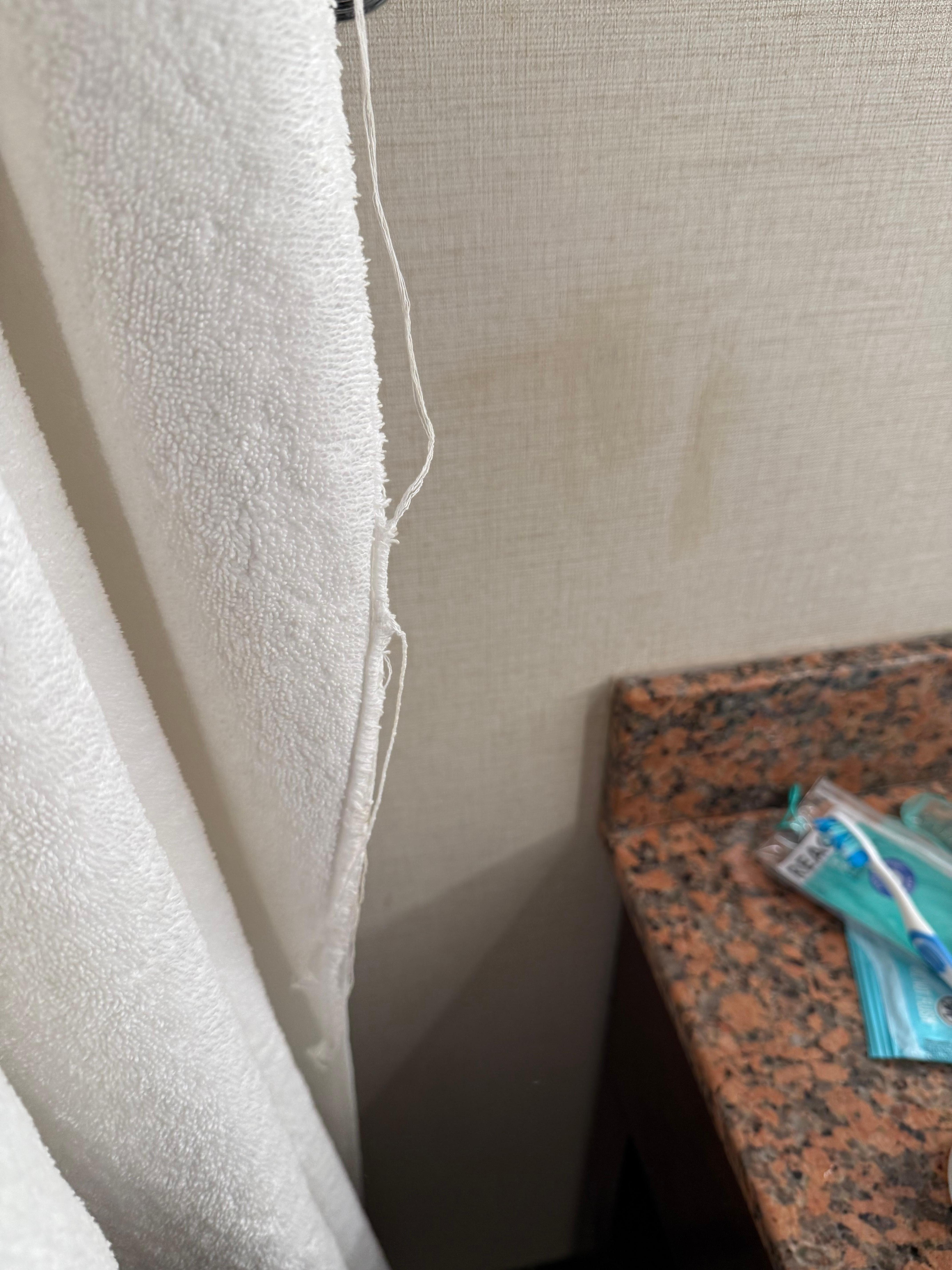 Tattered and torn towels