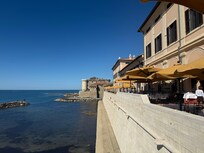 Posta Vecchia terrace and castle next door
