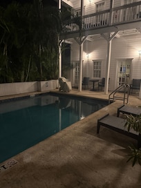 View of the pool with Ambrosia room on the right