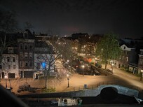 View from the window overlooking the canal