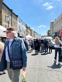 Portobello road market a short tube ride from south Kensington station