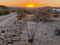 Sunset from the front porch.