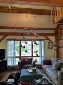 View from the main floor out back