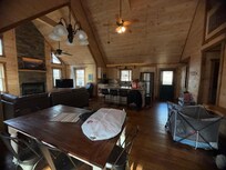 The use of light colored wood thru out, made the cabin feel open, friendly and inviting.