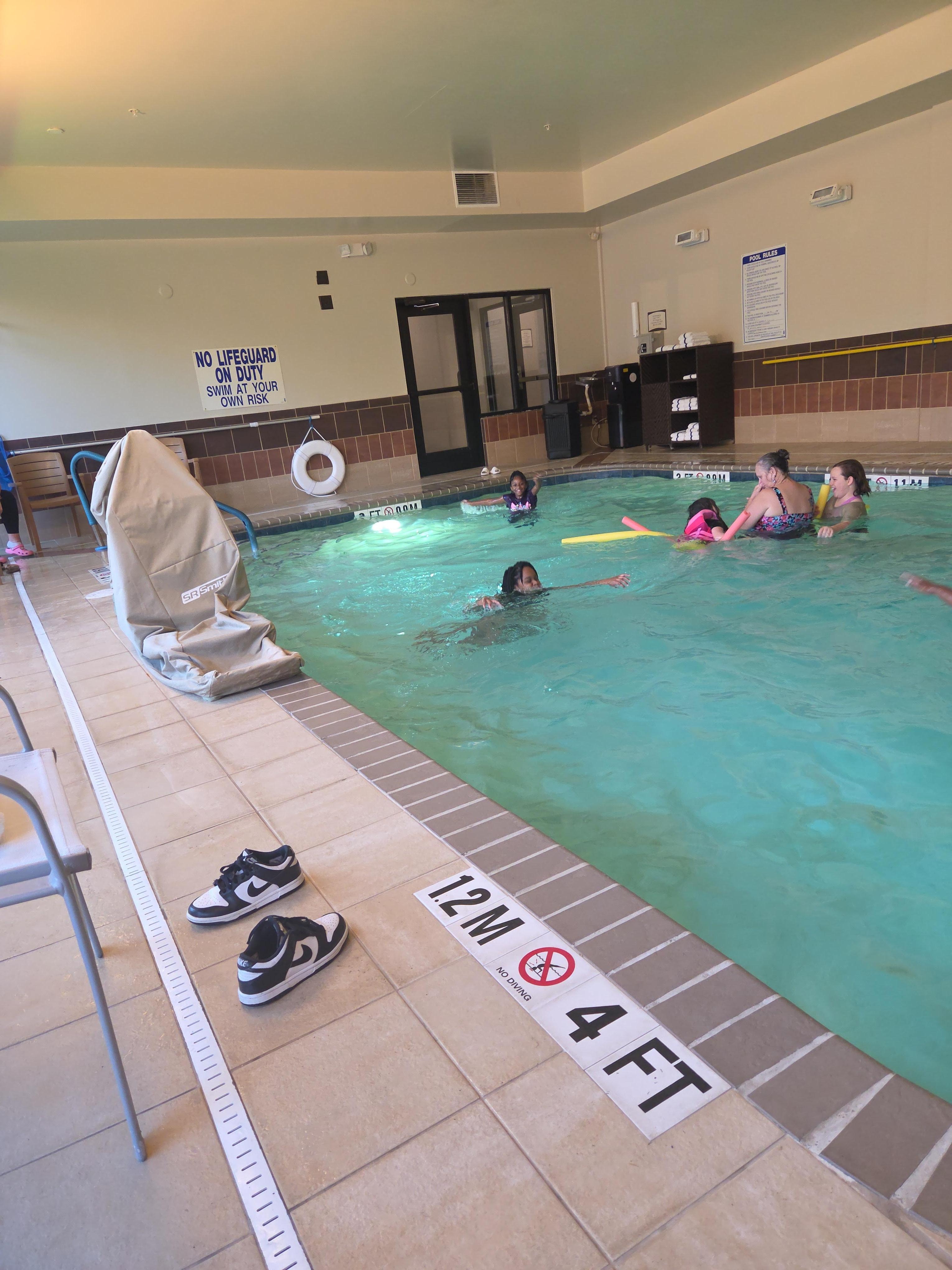 My family enjoying the pool!