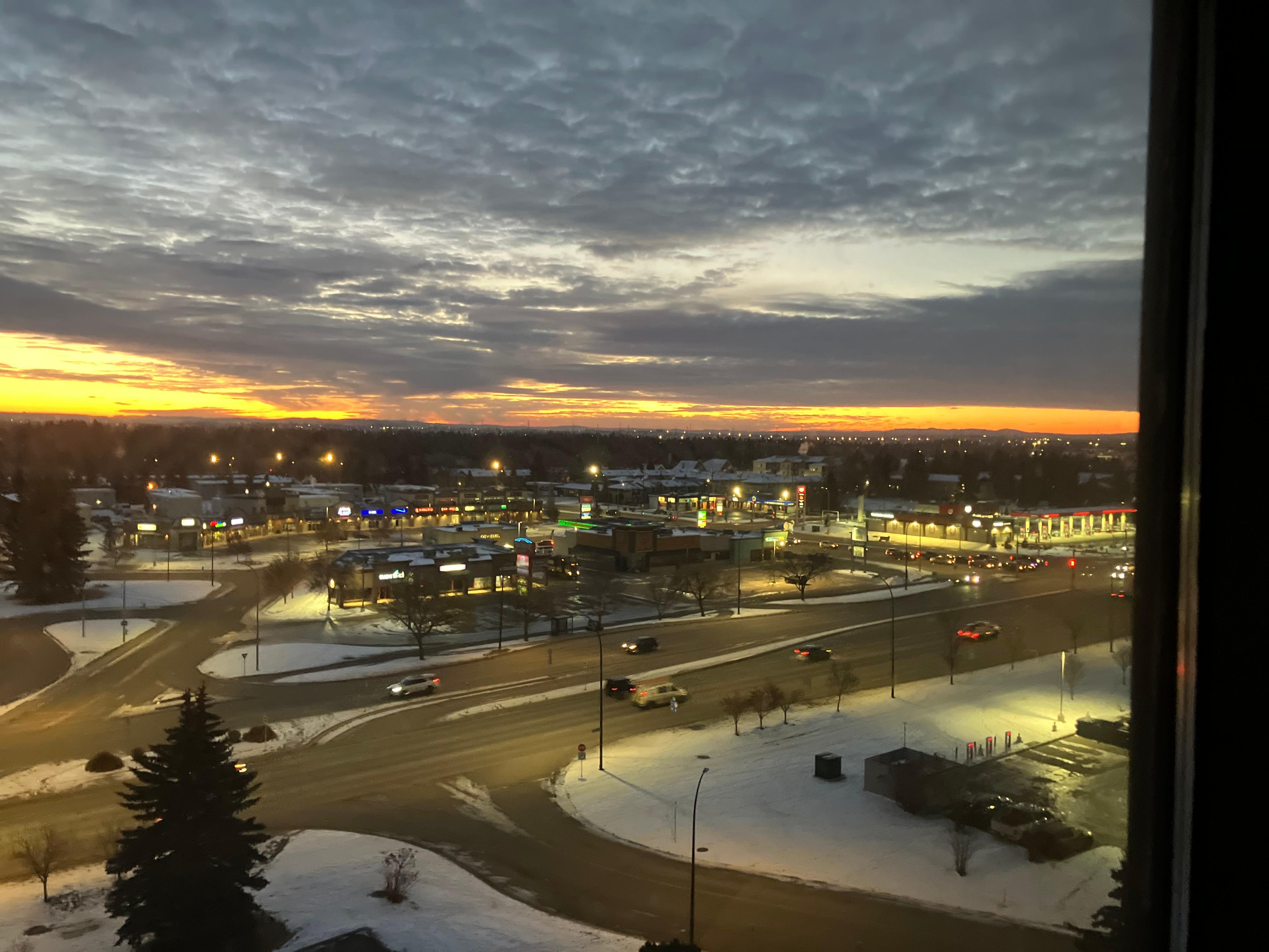 10th floor just before sunrise 