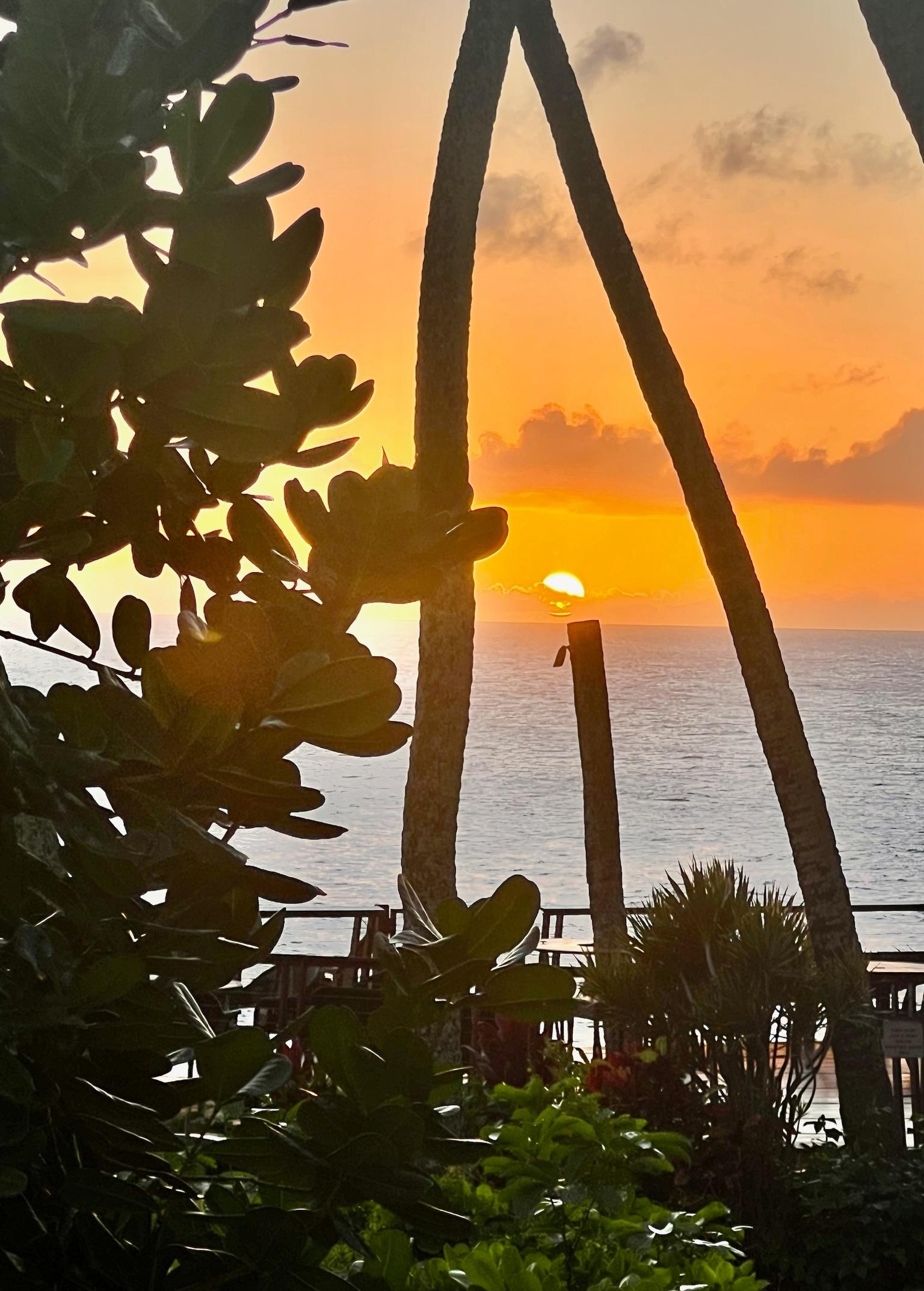 Another beautiful sunset view from the lanai.
