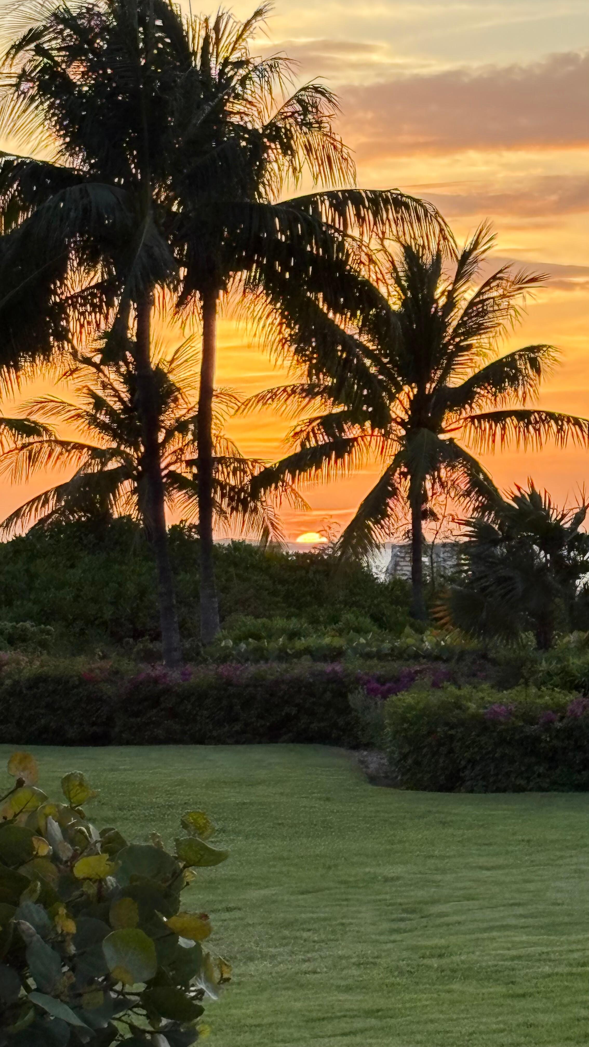 Sunset view from our room