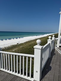 View from the beach access in the morning
