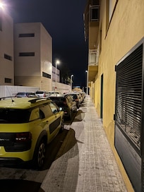 View down the hotel’s street.
