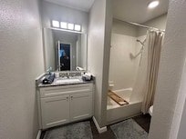 There were two bathrooms in this two bedroom unit