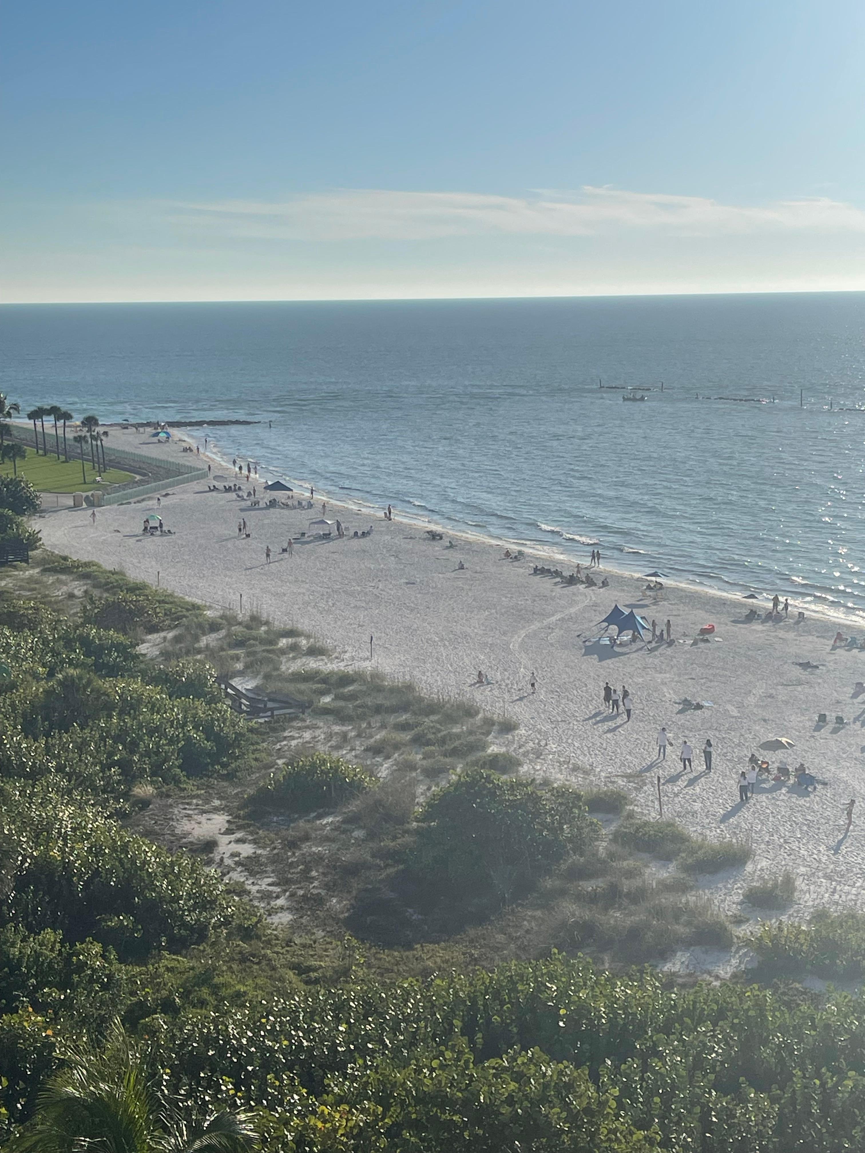 Beautiful beach view! The beach was easy to get down to!