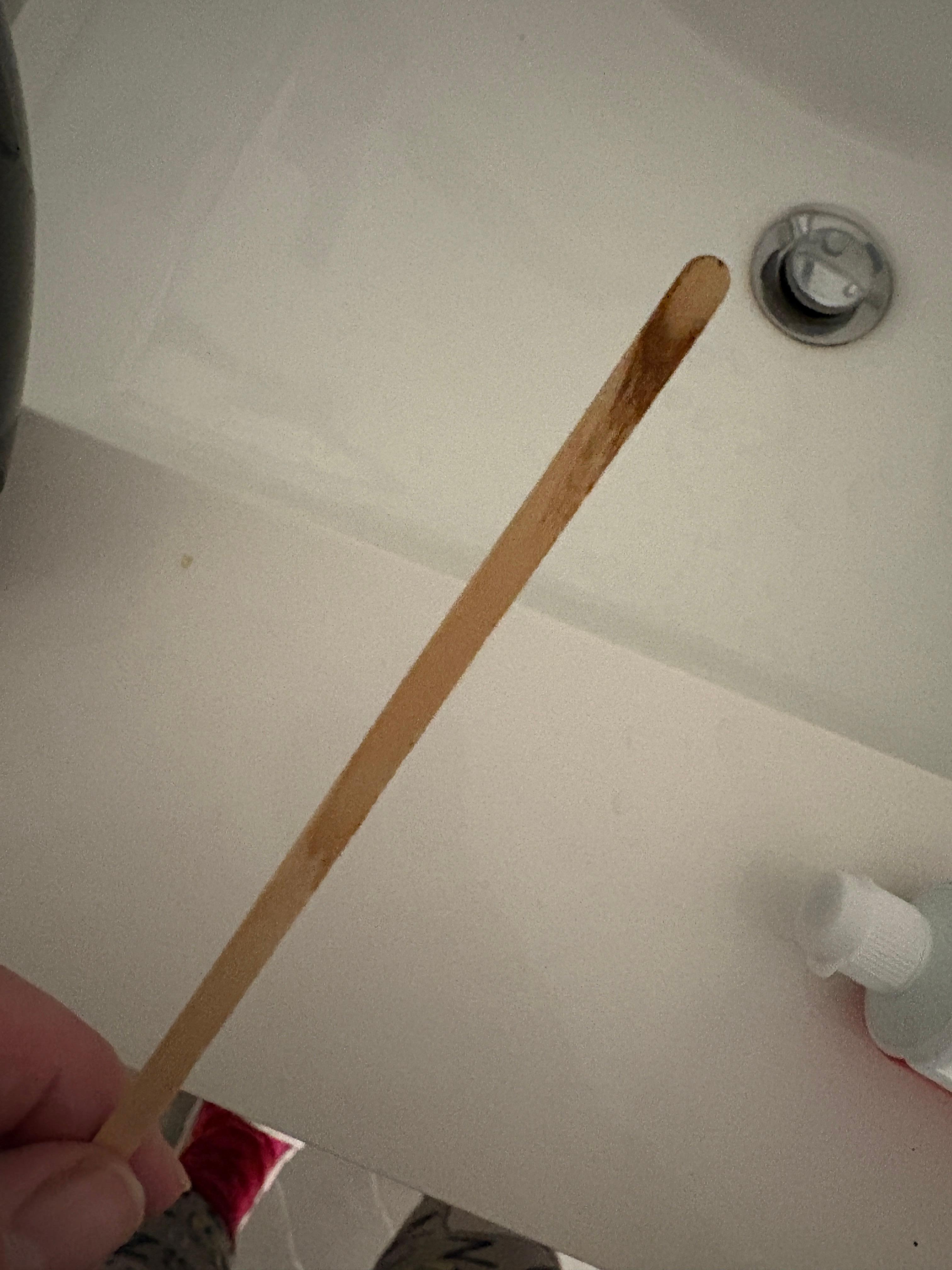 Used stir stick left with the coffee stuff 