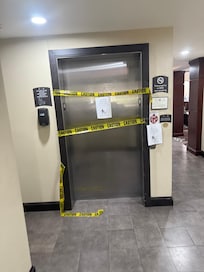 Broken elevator.