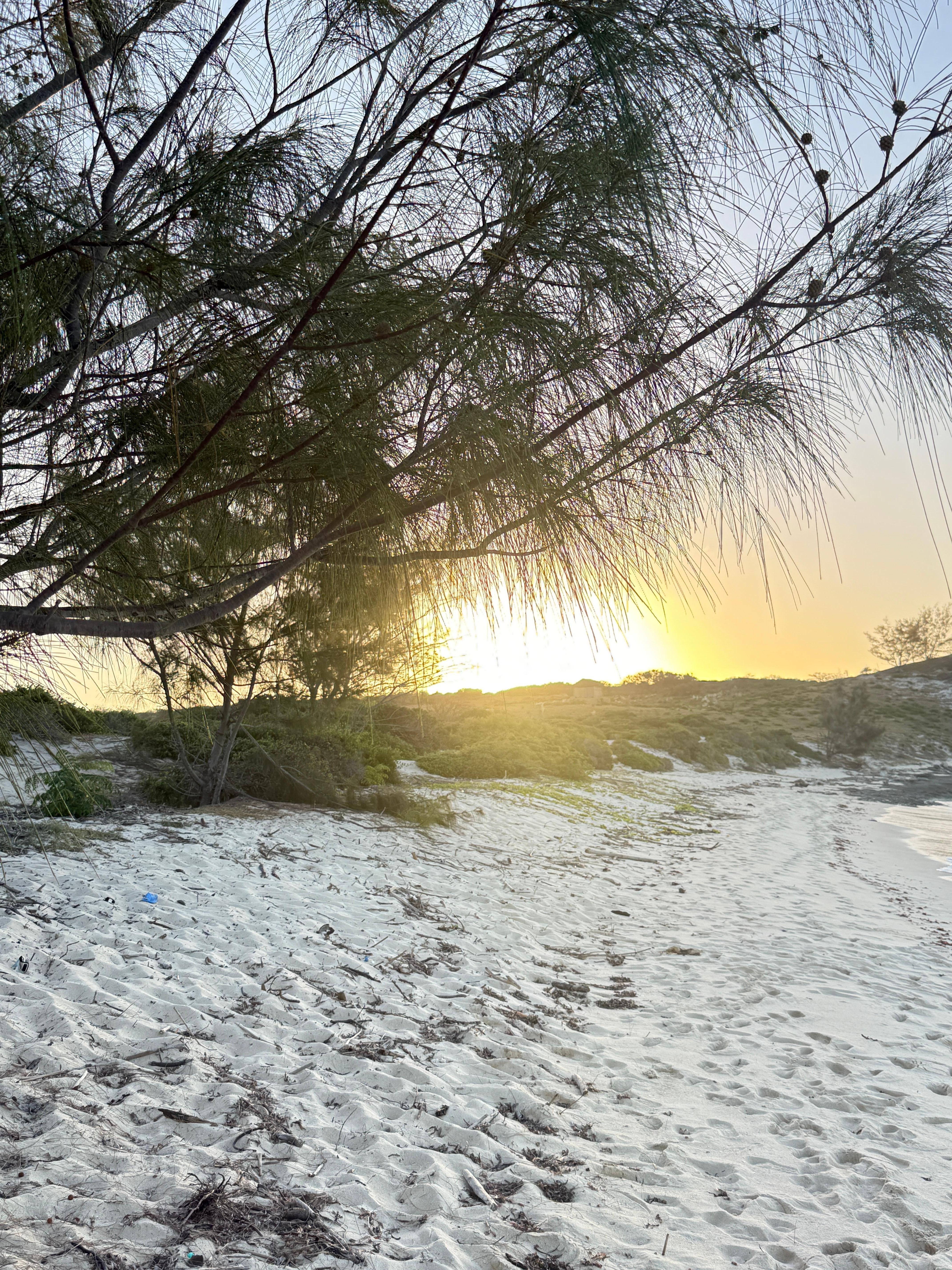 Sunset on the beach
