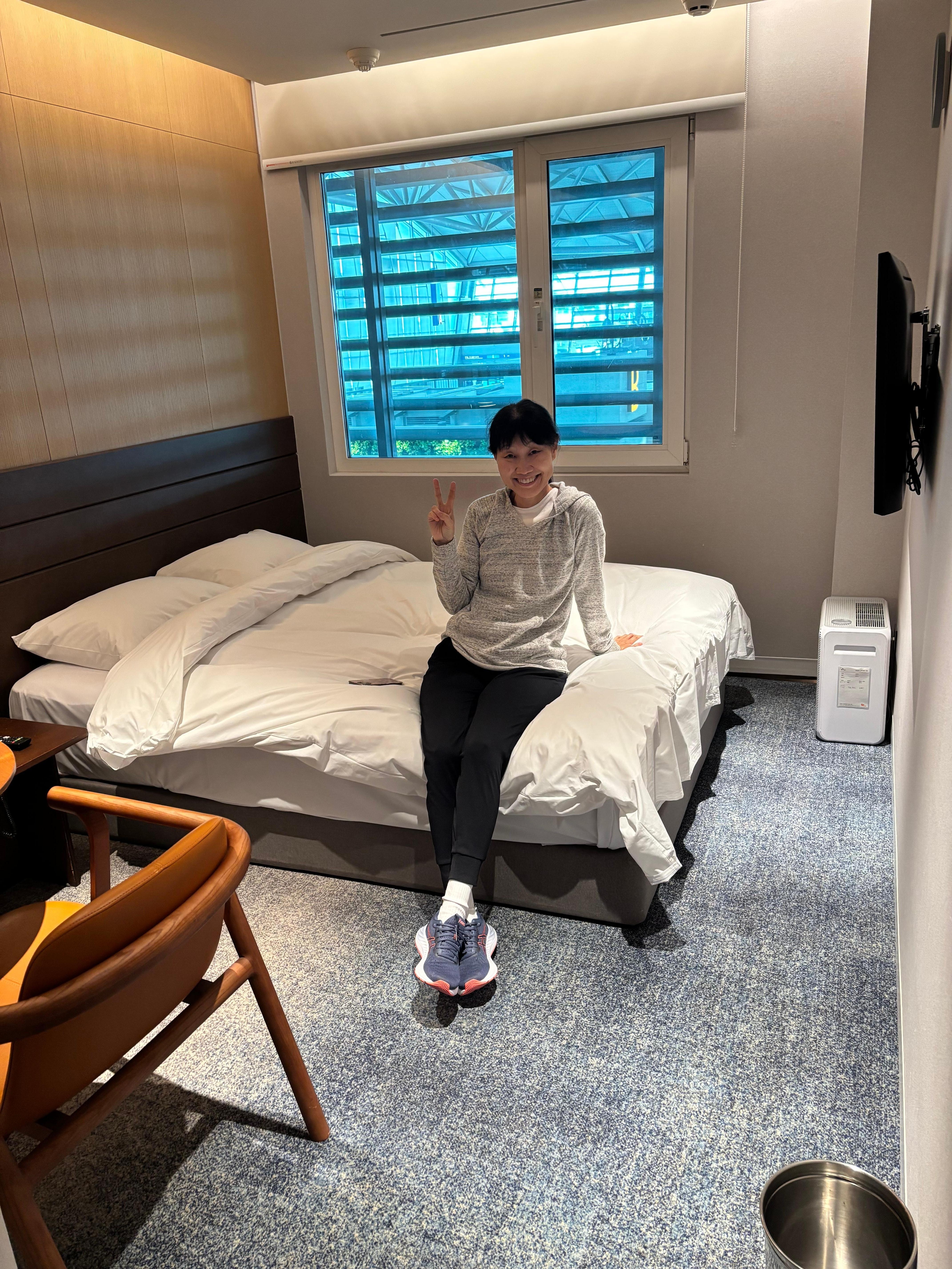 This woman did NOT come with the room.