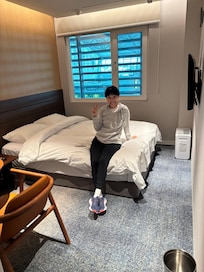 This woman did NOT come with the room.