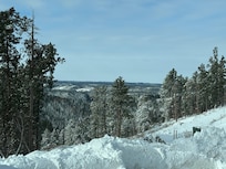View from the front door of the home.