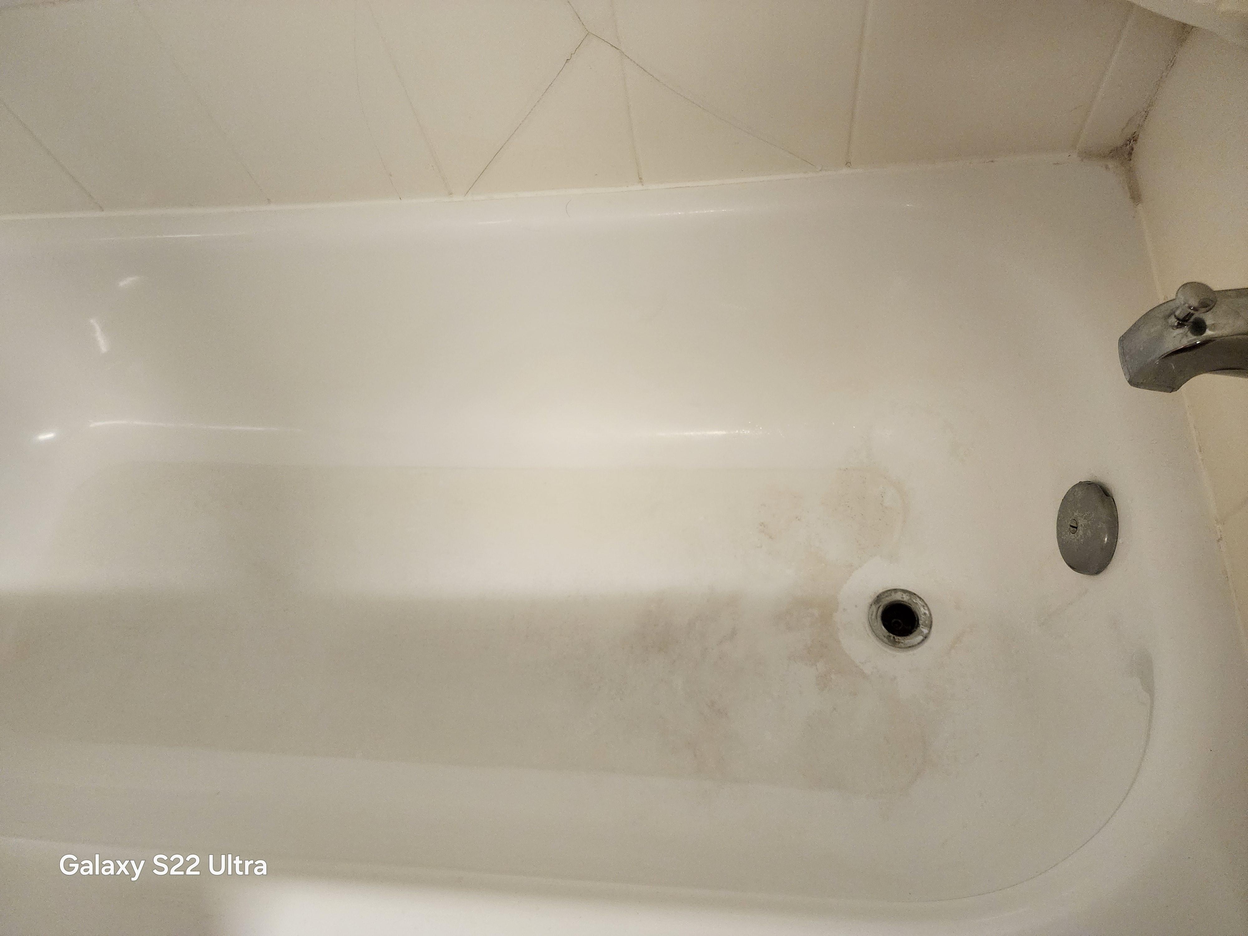 Stained tub