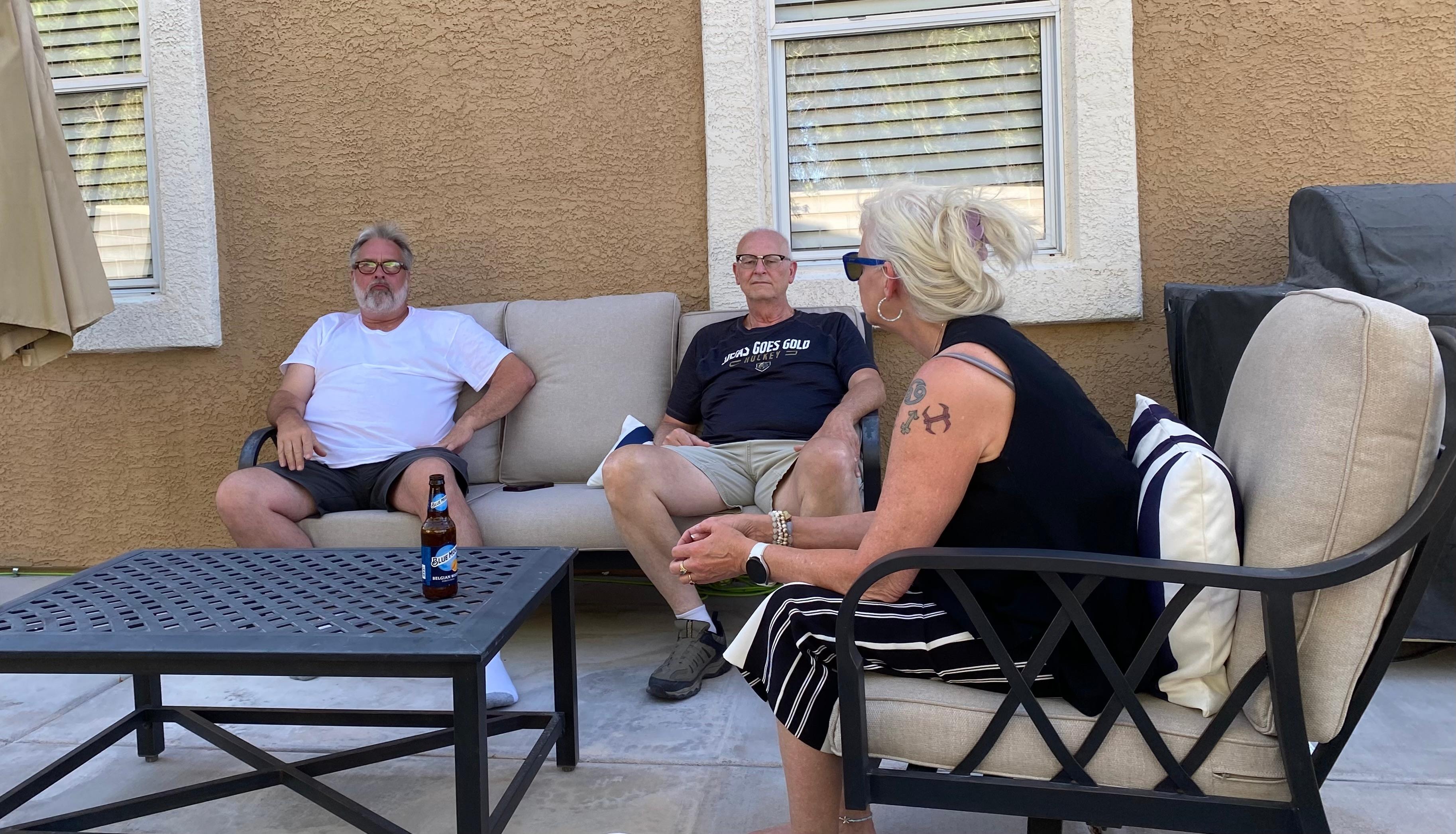 Conversations in the backyard