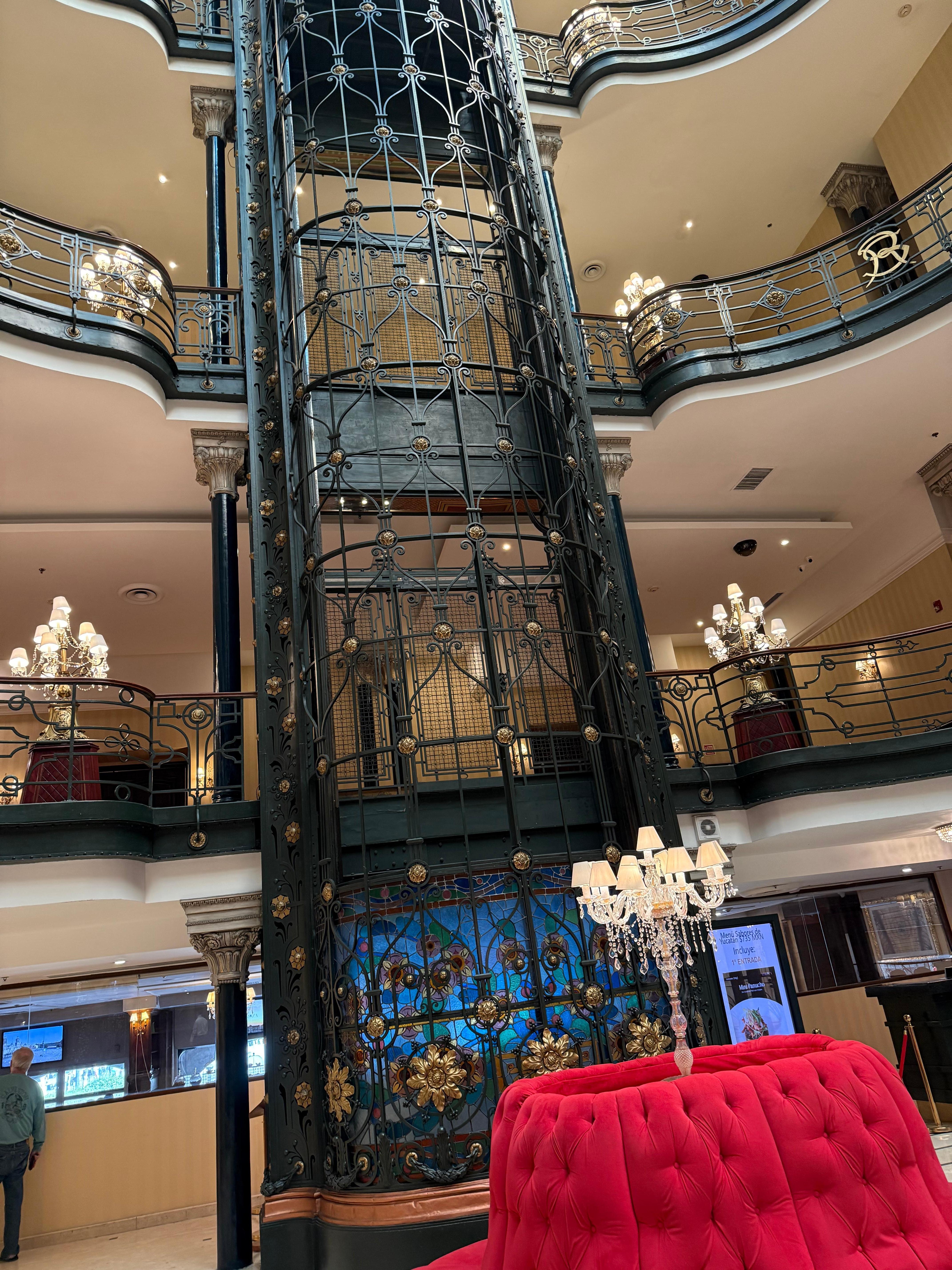 Elevator in the Gran Hotel