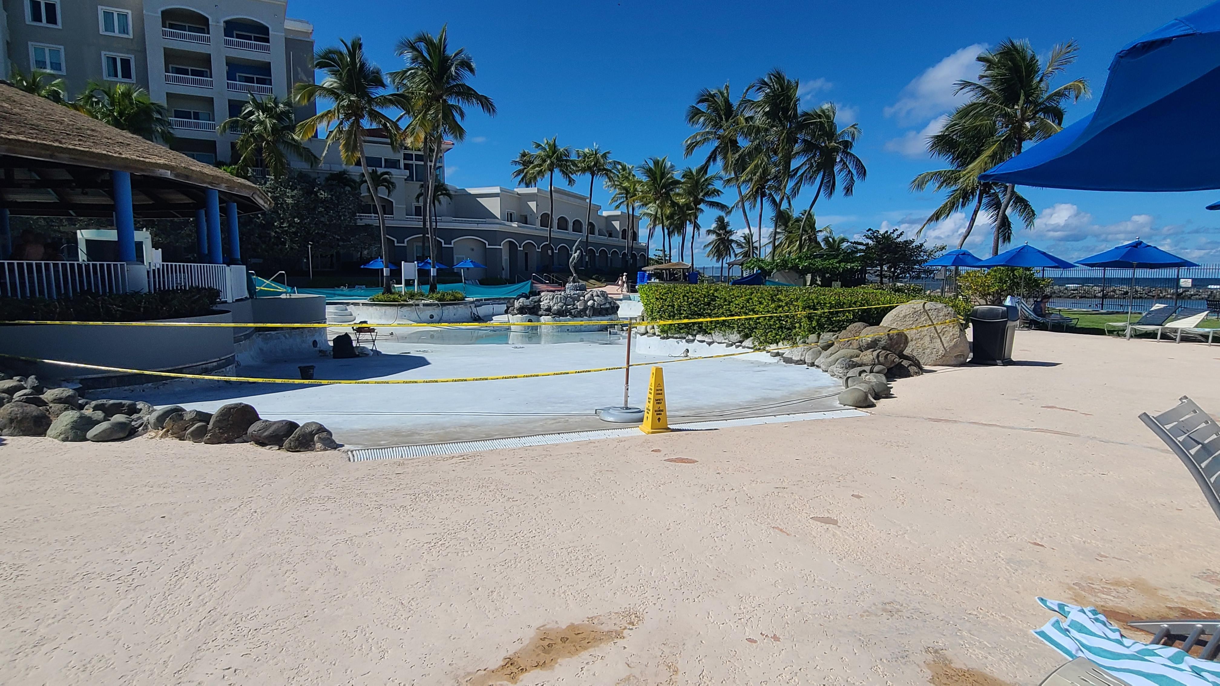 Pool under renovation 