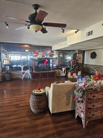 Nicely decorated lobby.