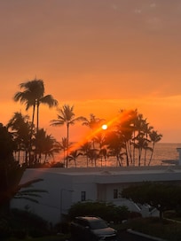 sunset view from the balcony