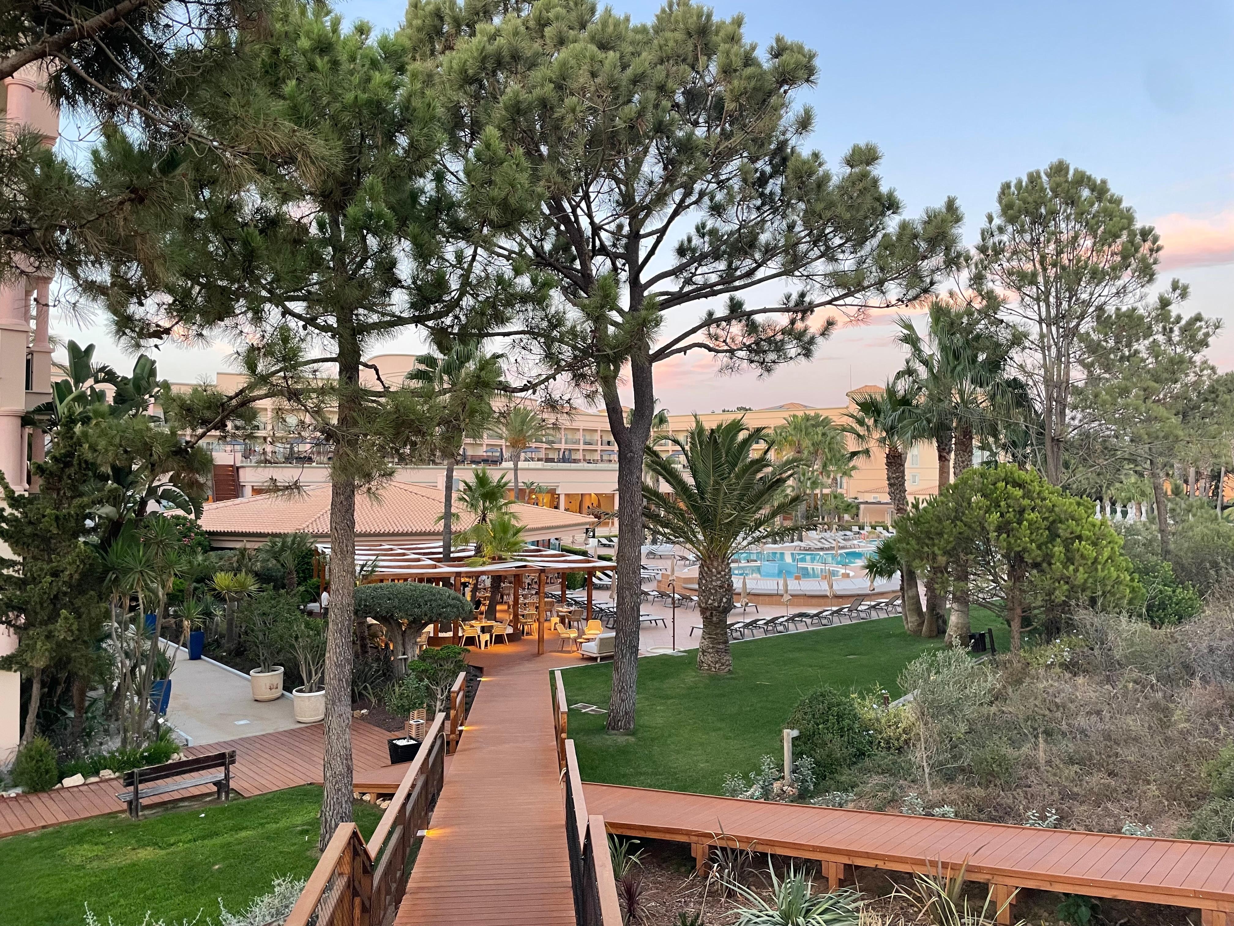 Pool area from sunset bar