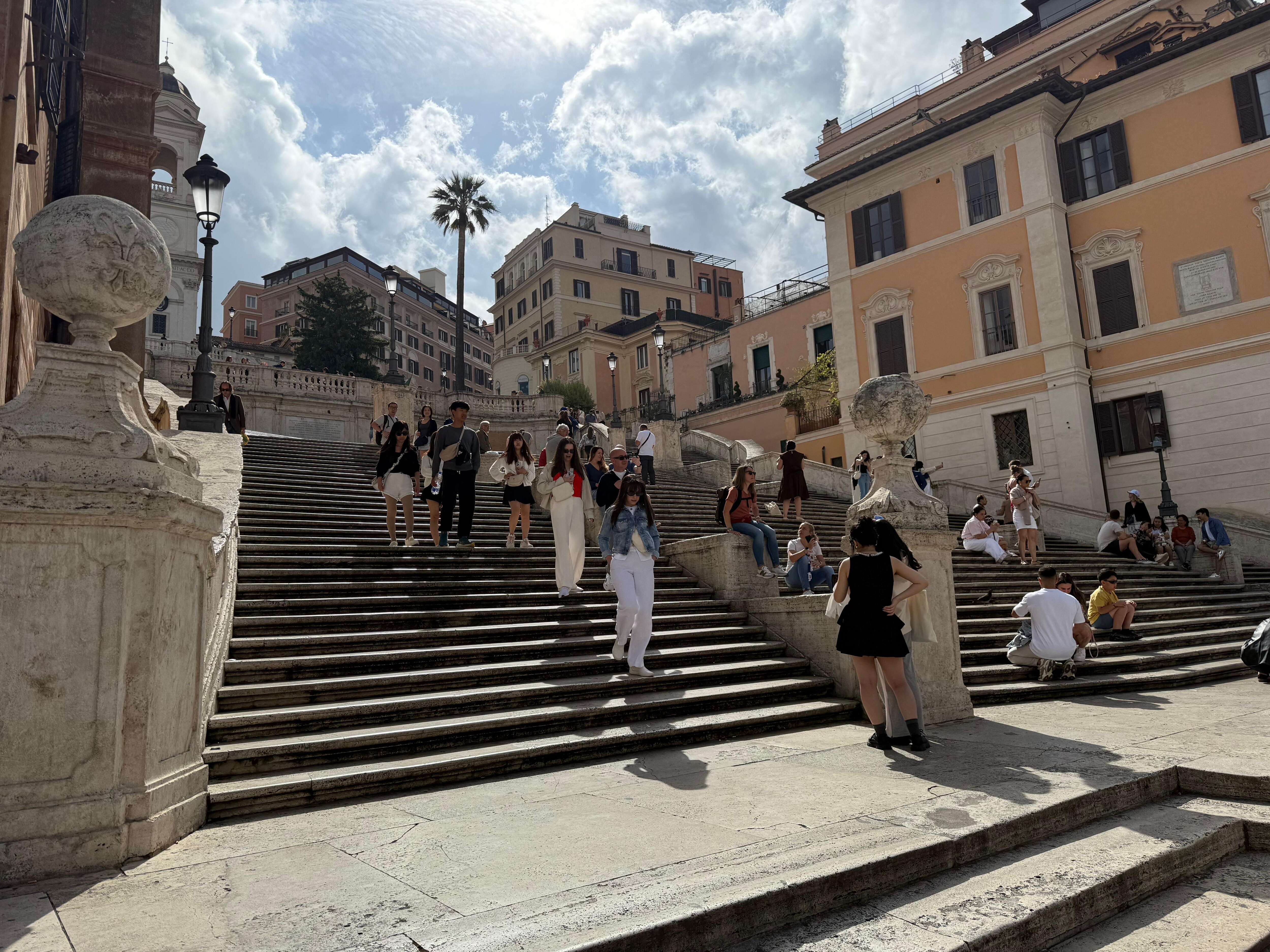 Five minute walk to the Spanish steps