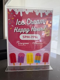 They give out ice cream bars from 5-7. Pretty cool concept. I’ve never seen that before!