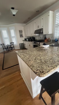 The kitchen area was spacious and very useful with all the supplies needed