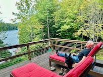 The deck of the main living space