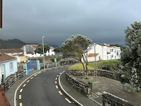 View of the street from the balcony