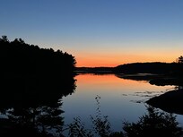 Sunrise at the cabin.