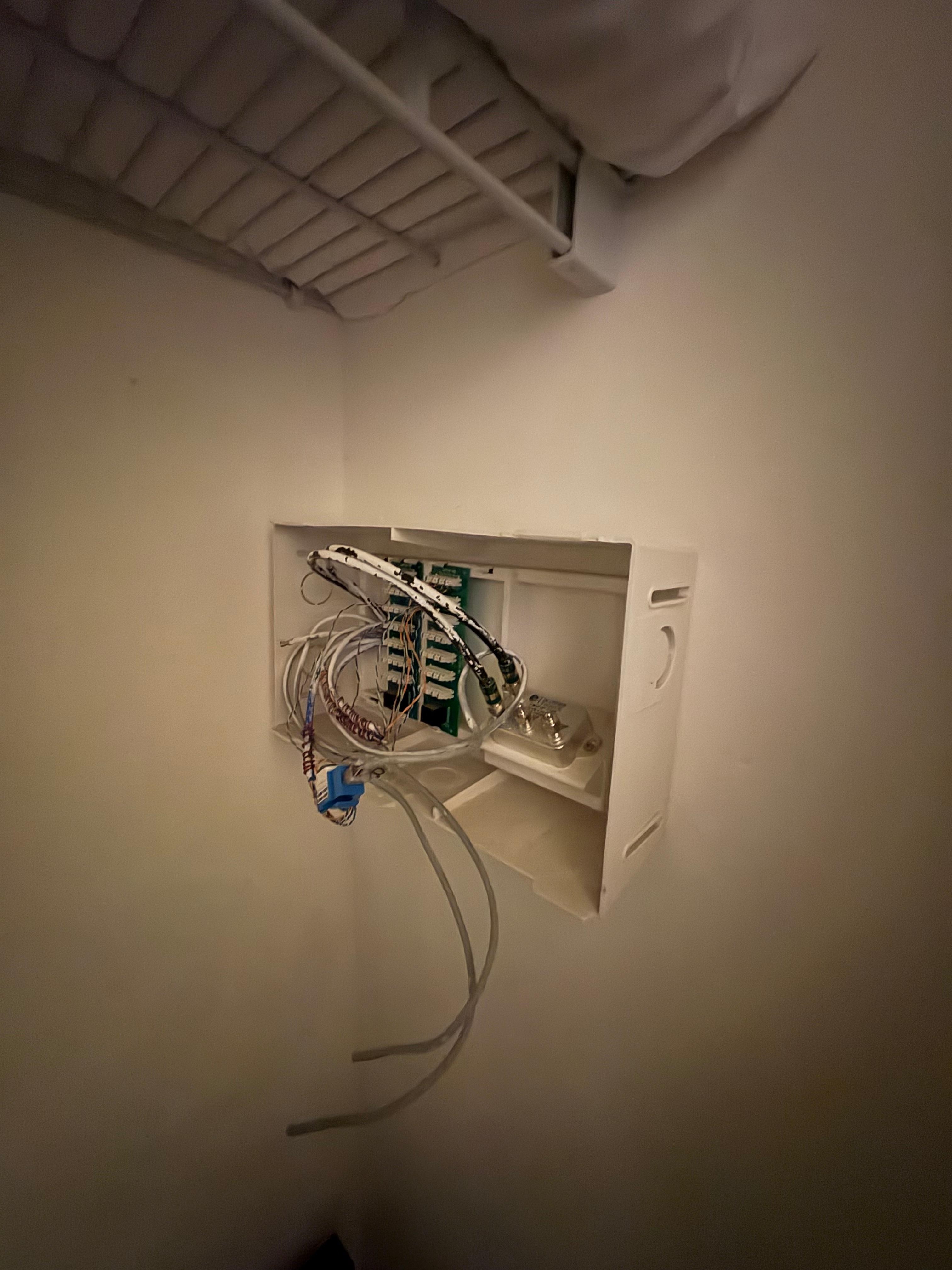 In the closet/cost rack