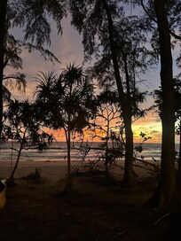 Beautiful sunsets on the beach.