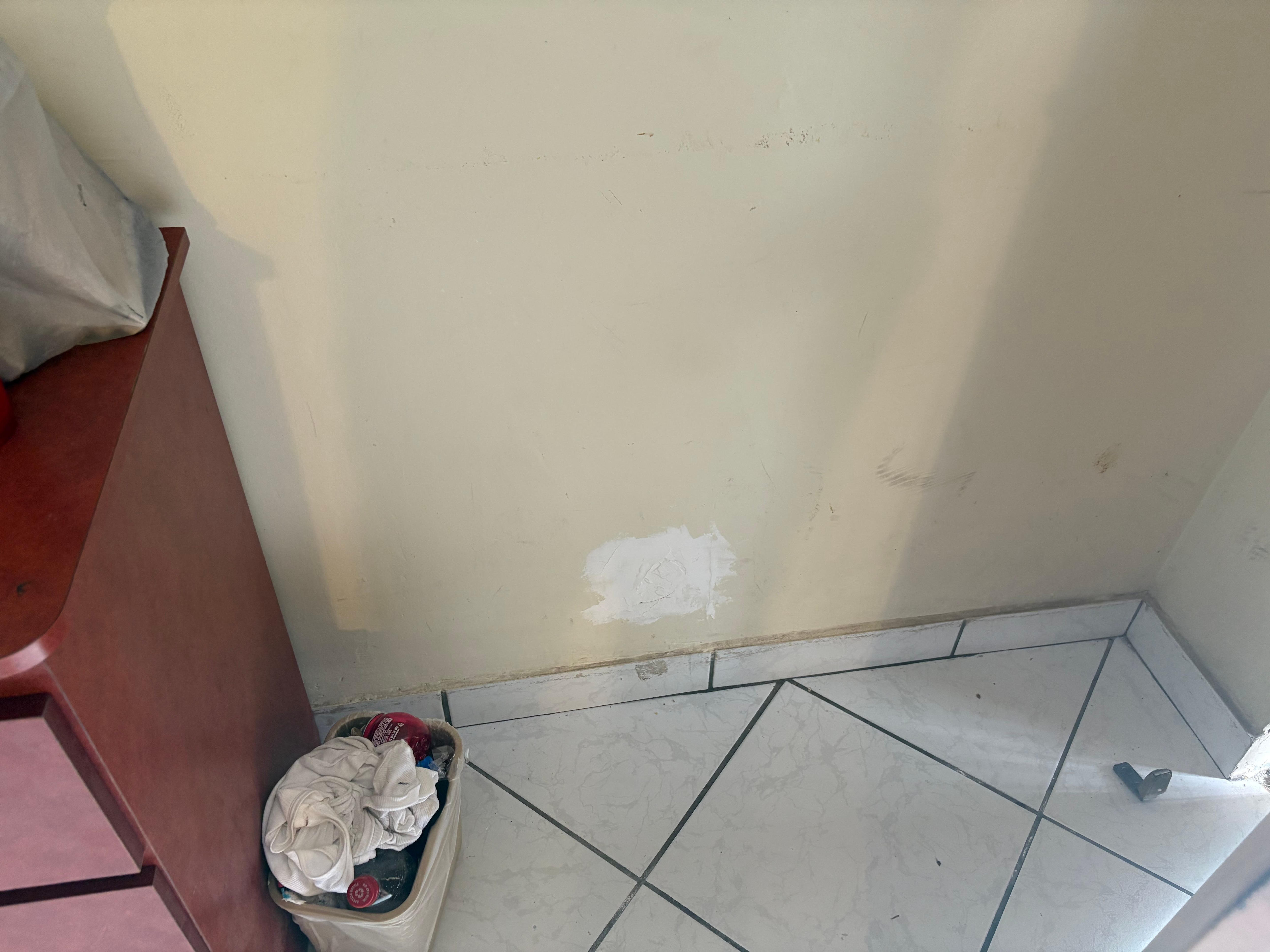 Walls were unfinished 