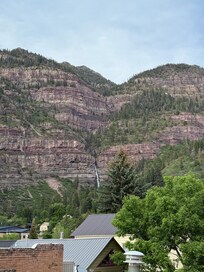 View of Cascade Falls from the back deck