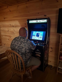 Hubby loved the gaming station!