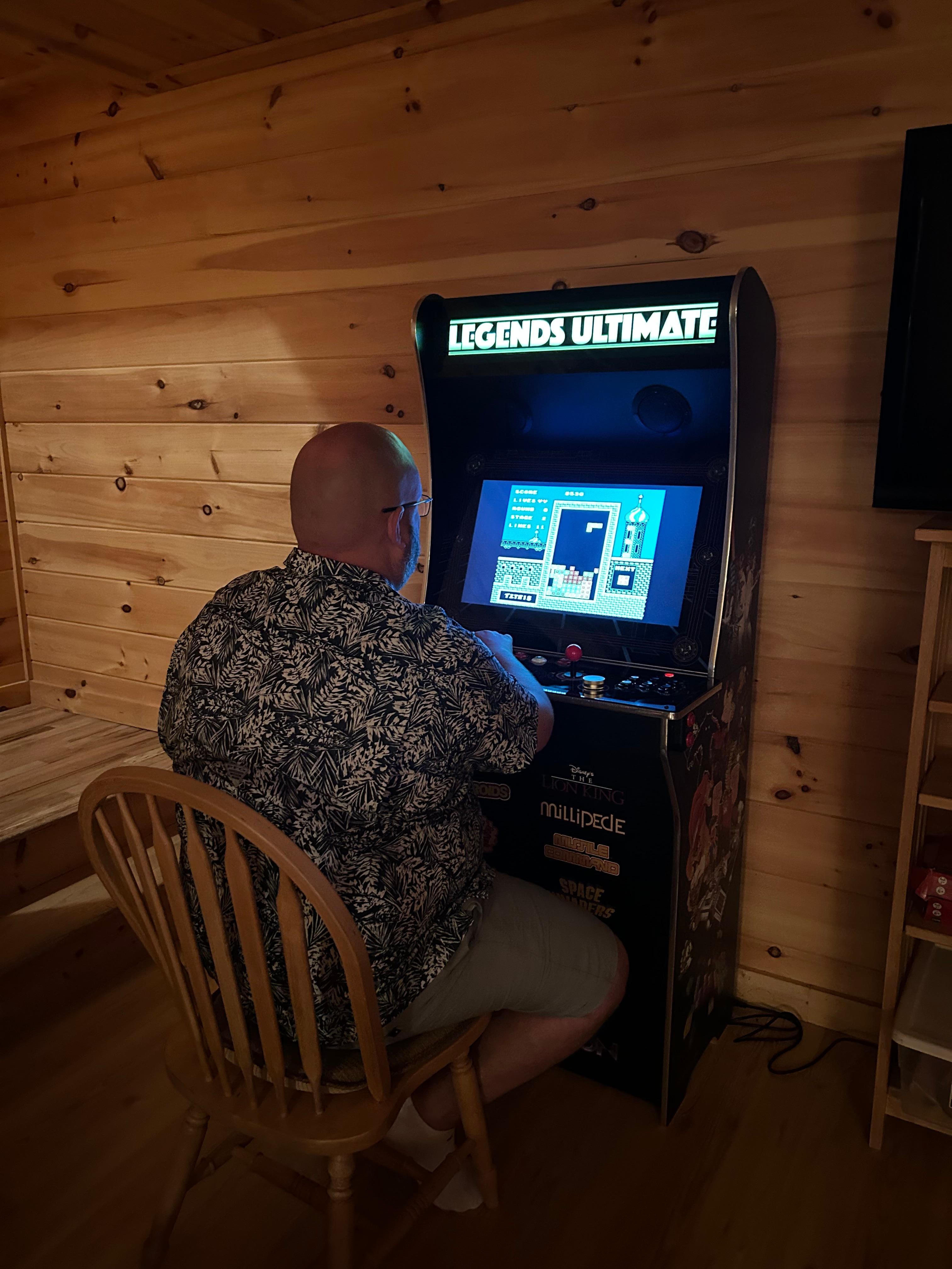 Hubby loved the gaming station!